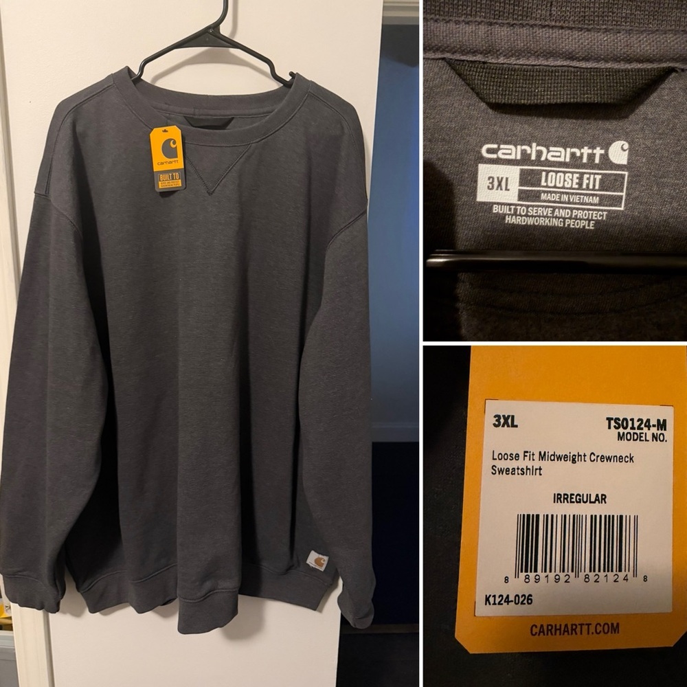 Carhartt Charcoal Crewneck Sweatshirt